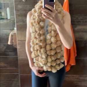 Rabbit PomPom Scarf